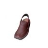 Coffee Brown Triple Gear(vibram)Leather Peshawari chappal